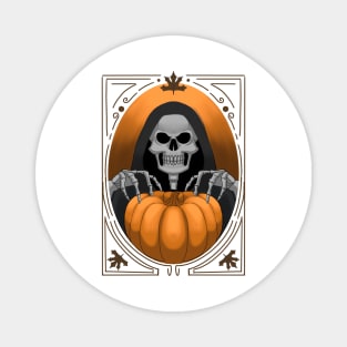 Deathly Pumpkin Magnet